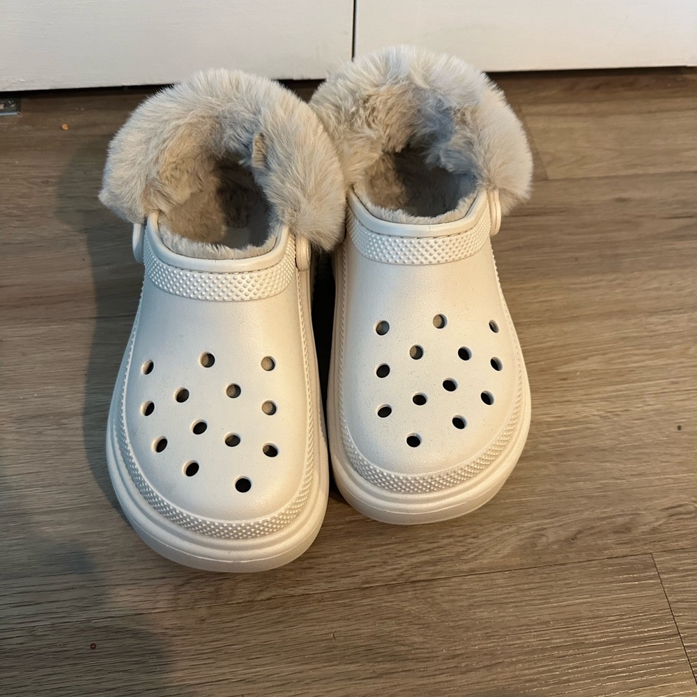 Crocs stomp LINED CLOG beige